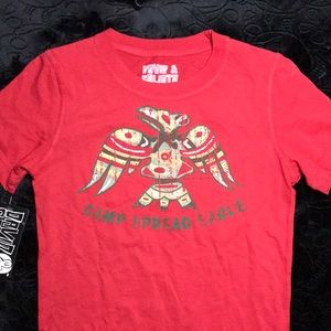 NWT David & Goliath Sz Small bright red t-shirt.
